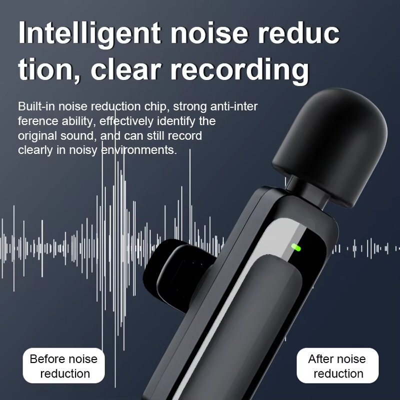 Wireless Microphone Manufacturer - OEM Professional Dual 2.4G Noise Reduction for Vlogging