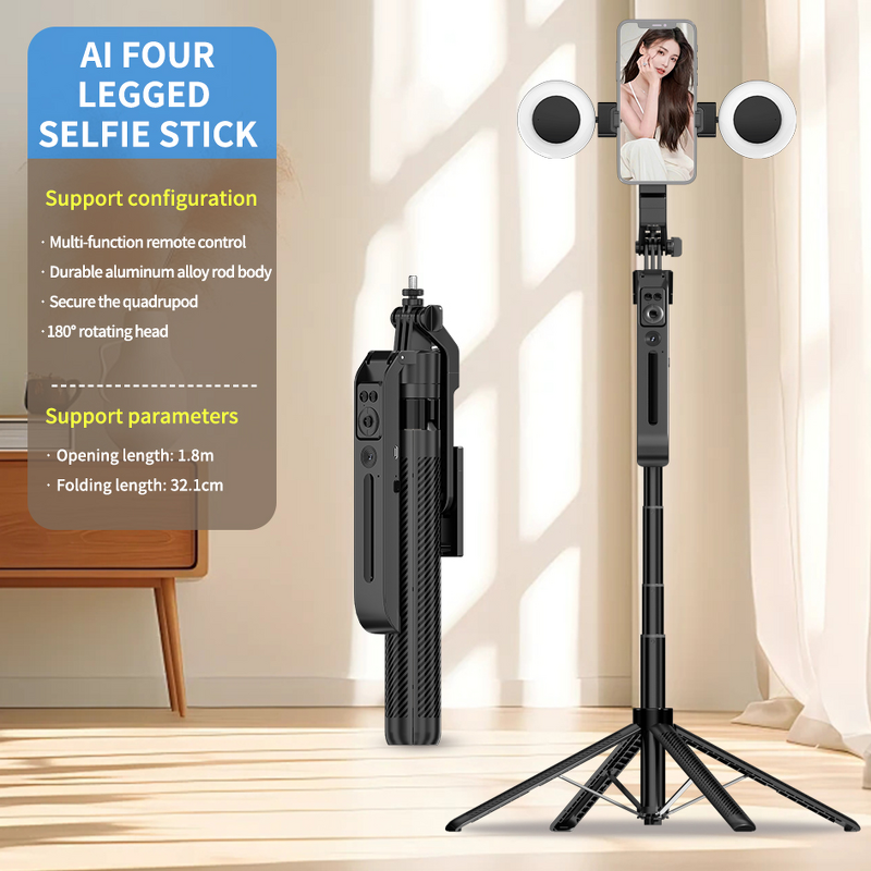 Selfie Stick Manufacturer - Factory Outlet High-End 360 Degree Smart Auto Rotation AI Tracking