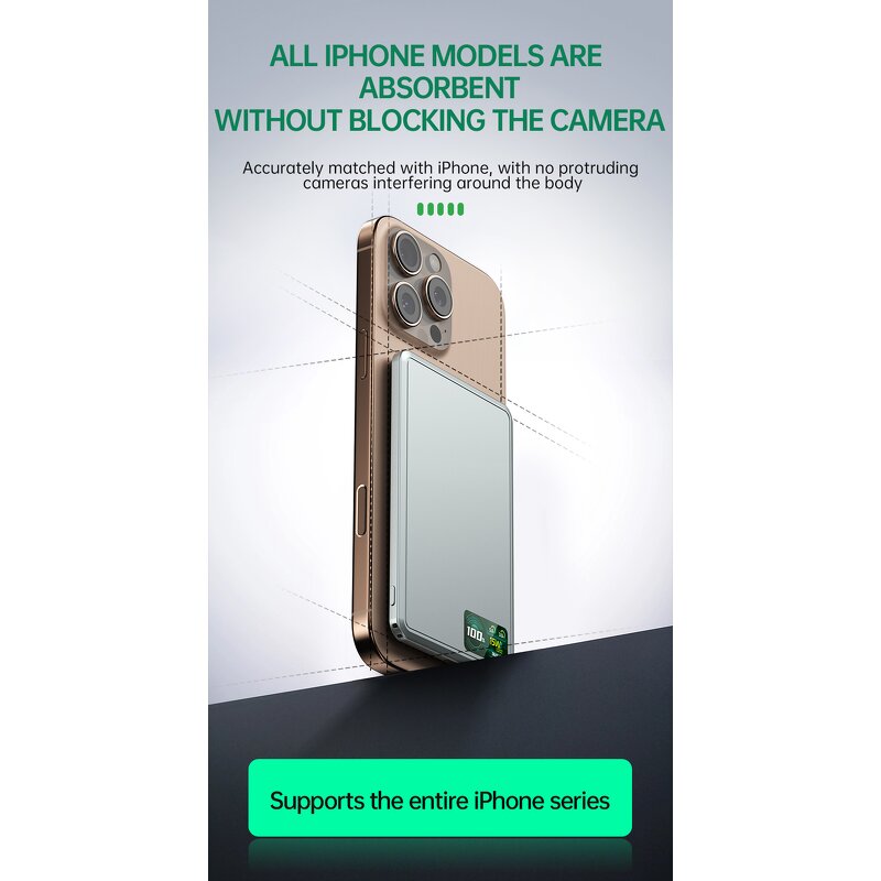 Power Bank Manufacturer - OEM 2025 New Aluminum Alloy Magnetic 20W Output for iPhone 15