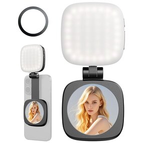 LED Fill Light Mirror Manufacturer - OEM Adjustable F662 360 Degrees Magnetic Foldable Makeup