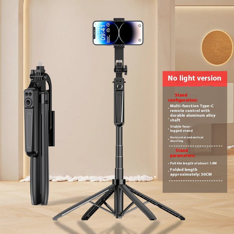 Selfie Stick Manufacturer - OEM A17 Portable 360 Rotation Telescopic Wireless Remote Rechargeable