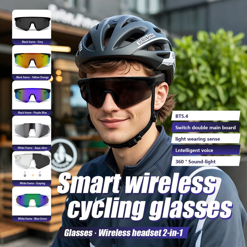 Cycling Smart Glasses Manufacturer - OEM High-Tech AI UV400 Wireless Bluetooth Polarized