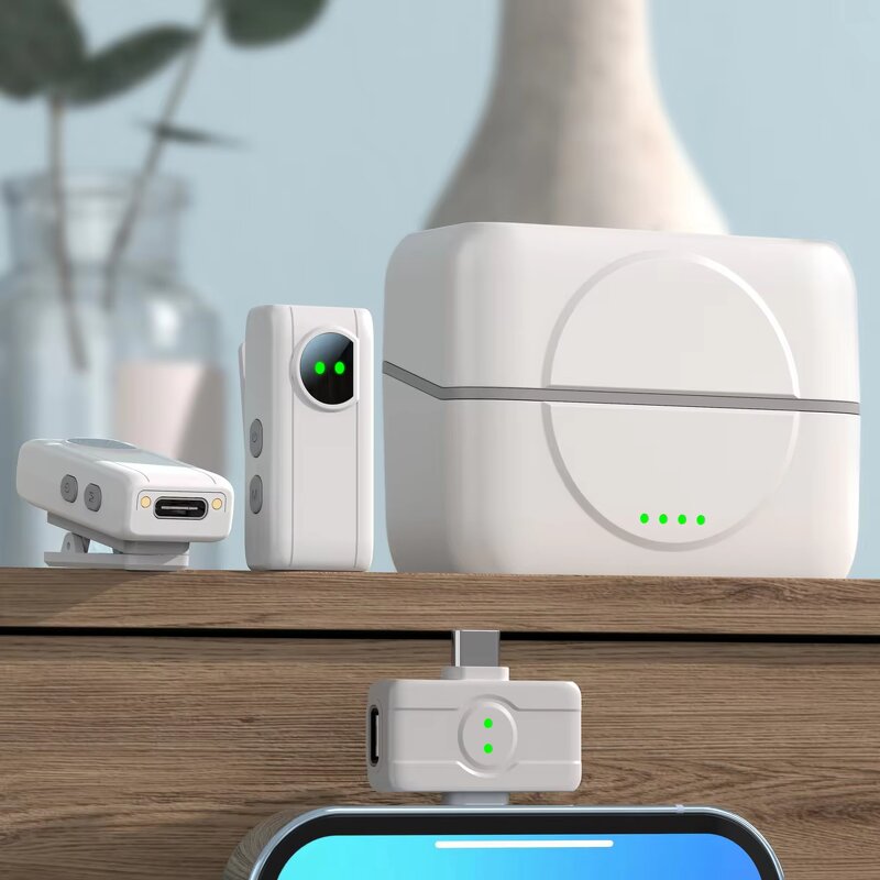 Wireless Condenser Microphone Manufacturer - OEM Professional Lightning TYPE-C Magnetic 2.4G