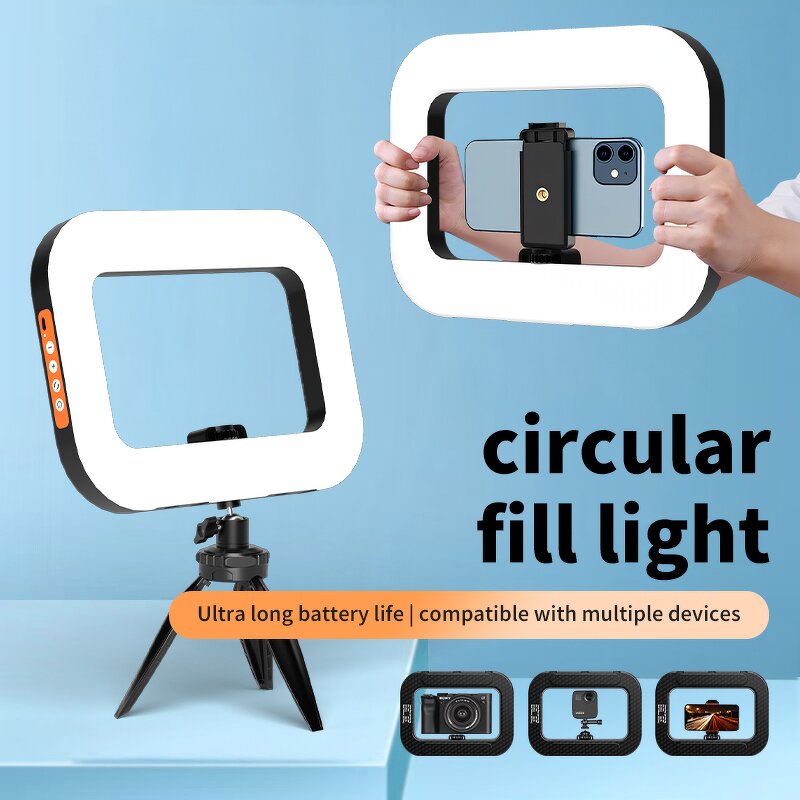 Smartphone Ring Light Manufacturer - OEM RGB Handheld Stabilizer with Battery Microphone