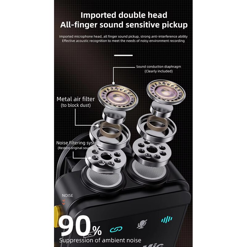 Wireless Microphone Manufacturer - OEM 2025 Earloop with Noise Reduction for TikTok Live