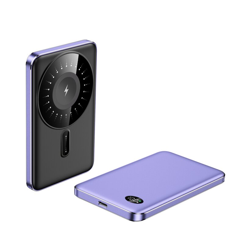 Mobile Phone Charger Manufacturer - OEM Aluminum Alloy 5000-10000mAh Magnetic Digital Display