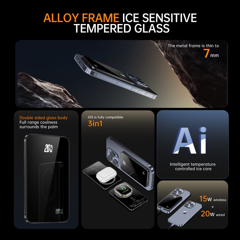 Portable Charger Manufacturer - OEM New Tech 10000mAh High Capacity with Magnetic Holder