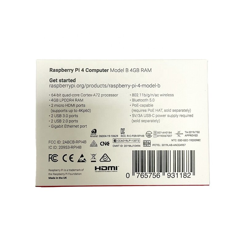 Raspberry Pi 4 Manufacturer - 1GB 2GB 4GB 8GB Starter Kit Board OEM