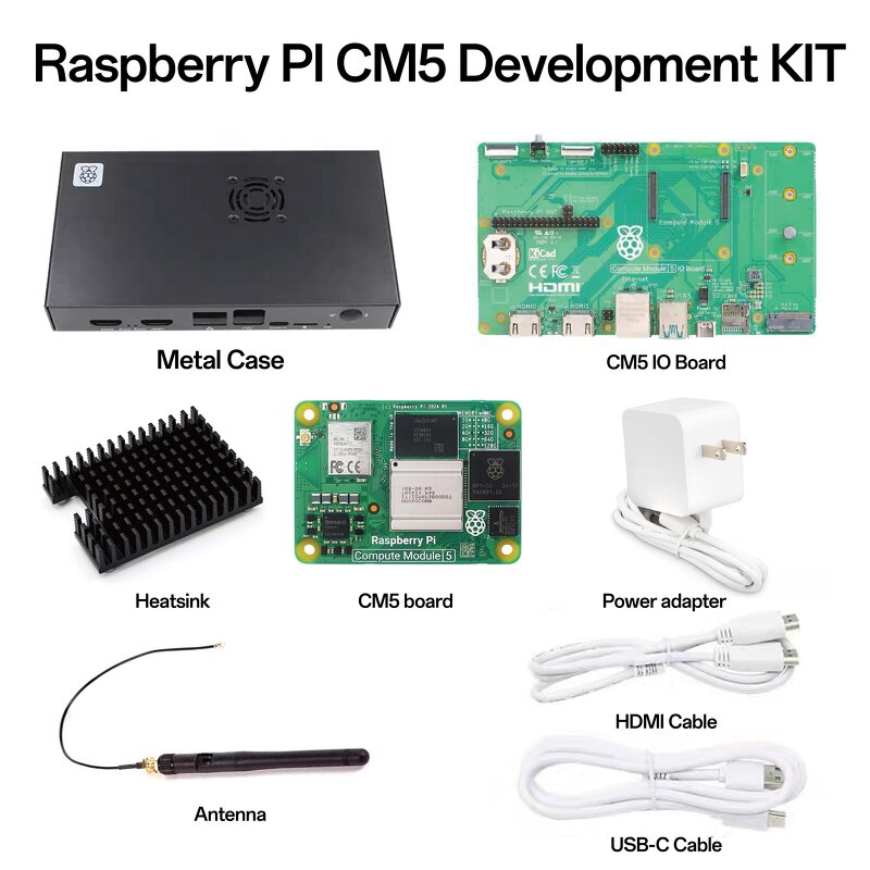 Raspberry Pi CM5 Factory - Compute Module 5 IO Board with Fan OEM