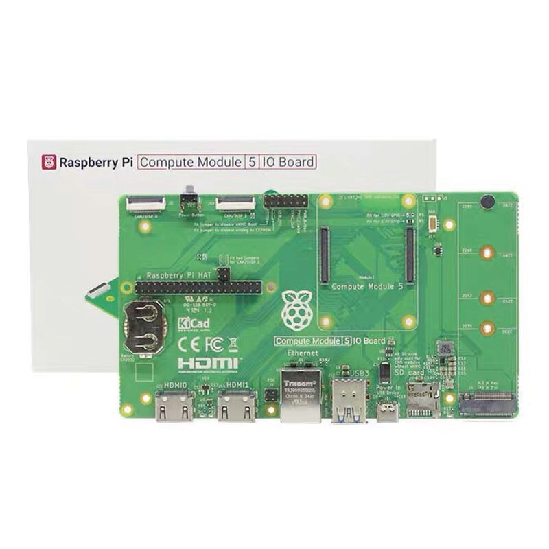 Raspberry Pi CM5 Factory - Compute Module 5 IO Board with Fan OEM