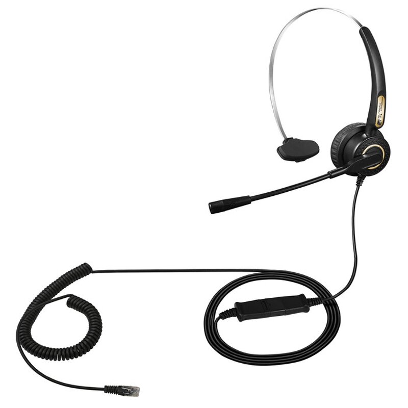Call Center Headset Manufacturer - OEM Opptel Noise Cancelling QD USB RJ9 Connector