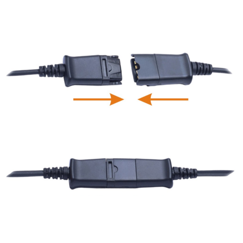 Call Center Headset Manufacturer - OEM Lower Costs Good Quality QD RJ9 Cable