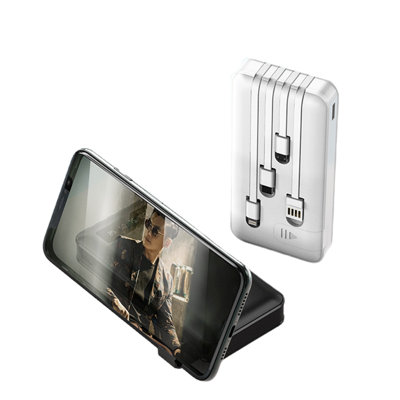 Portable Power Bank Manufacturer - OEM Hot Sales 10000mAh with Four Cable for Mobile