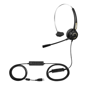 Call Center Headset Manufacturer - OEM Opptel Noise Cancelling QD USB RJ9 Connector