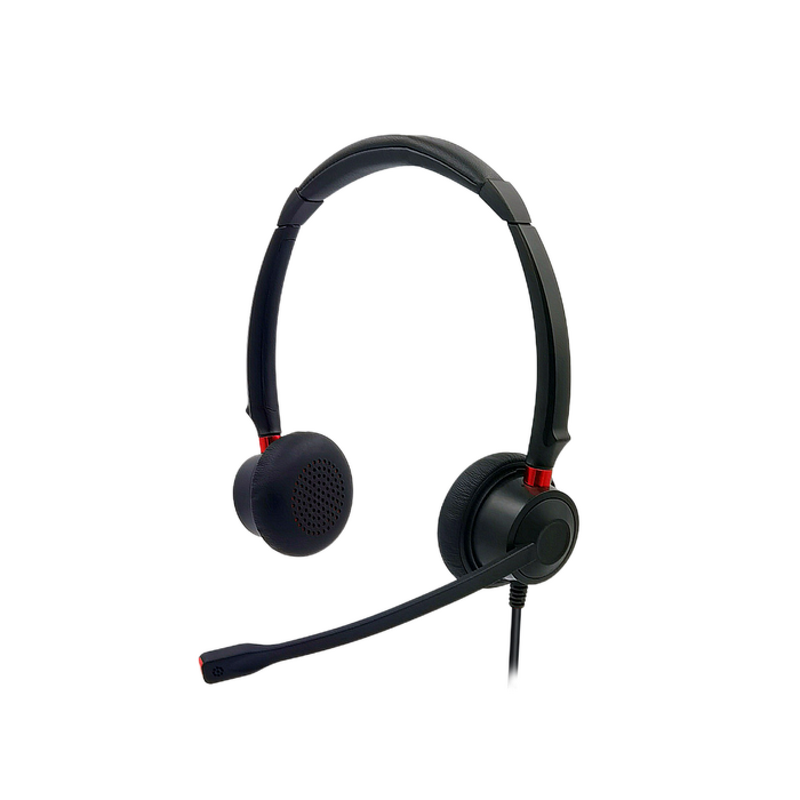 Binaural Headset Manufacturer - OEM Wired Call Center USB ENC with Noise Canceling