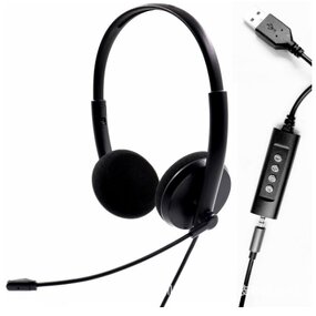 USB Computer Headset Manufacturer - OEM Hot Sale SD15U-1 Double Ear
