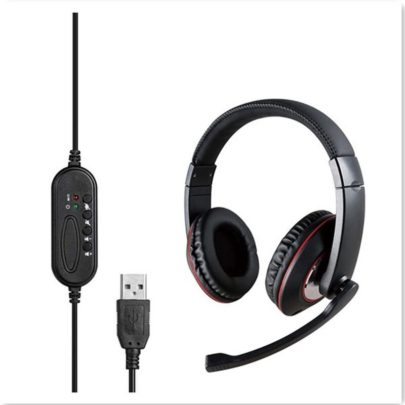 USB Computer Headset Manufacturer - OEM SD14U with Microphone in Stock