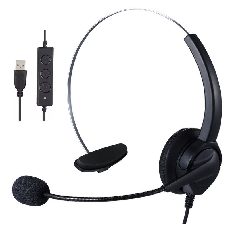 Wired Headset Manufacturer - OEM Office Contact Center with RJ11 Plug