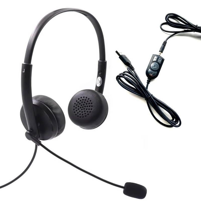 Call Center Headphone Manufacturer - OEM Opptel 3.5 Microphone Headphone