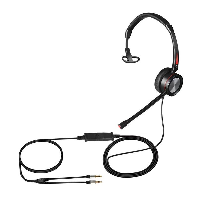 Call Center Headset Manufacturer - OEM Noise Cancelling QD to PC Cable with Microphone
