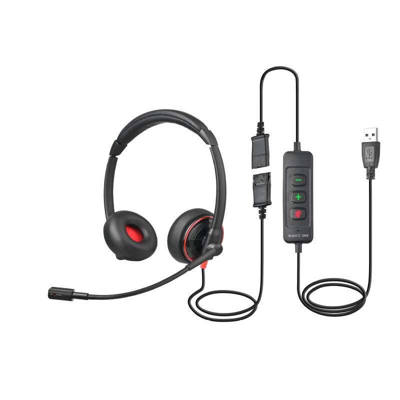 ENC USB Headset Manufacturer - OEM Opptel with Microphone Noise Cancelling for Laptop
