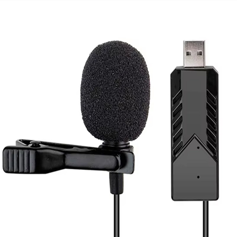 Wired USB Lavalier Microphone Manufacturer - OEM for Android Clip Mini Teaching VLOG