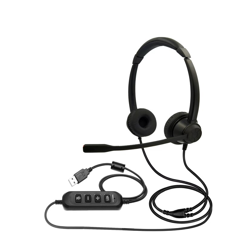Call Center Headset Manufacturer - OEM Opptel Professional ENC with Noise Canceling Microphone