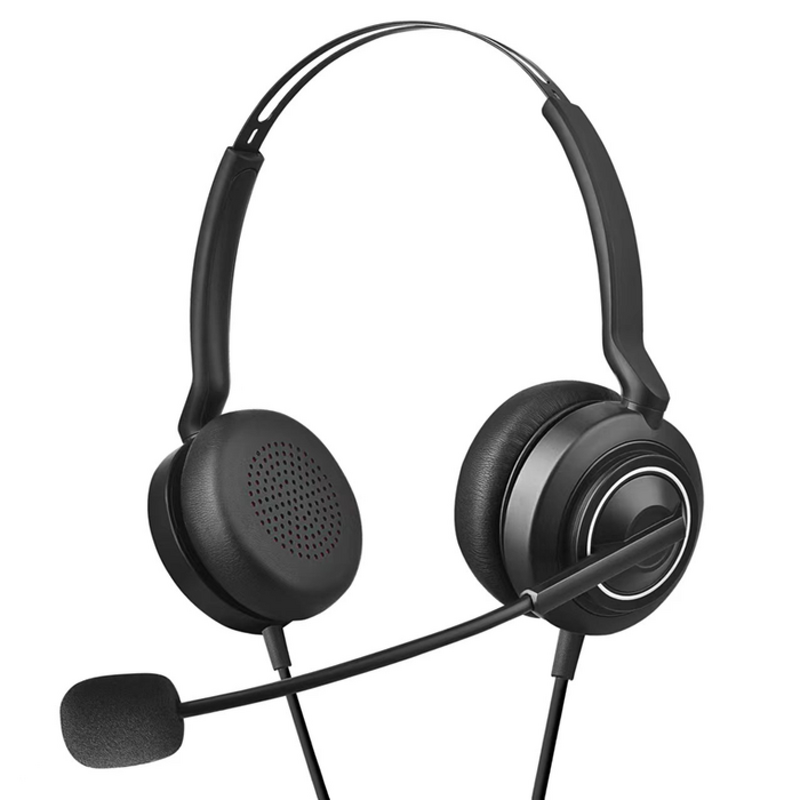 Wired ENC Headset Manufacturer - OEM USB with Mic Audio Controls Noise Isolating