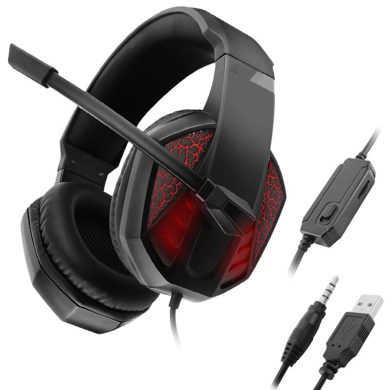 PS4 Gaming Headset Manufacturer - OEM Hot Selling Stereo with Mic LED Light