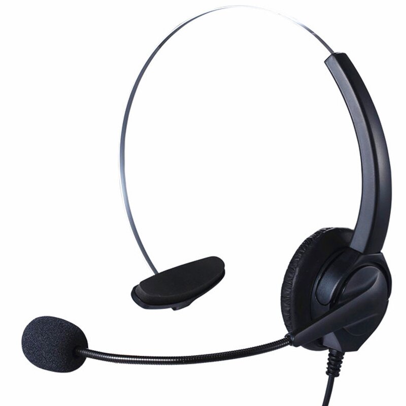 Wired Headset Manufacturer - OEM Office Contact Center with RJ11 Plug