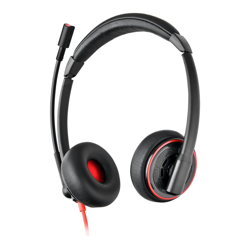 Wired ENC Headset Manufacturer - OEM USB with Mic Audio Controls Noise Isolating