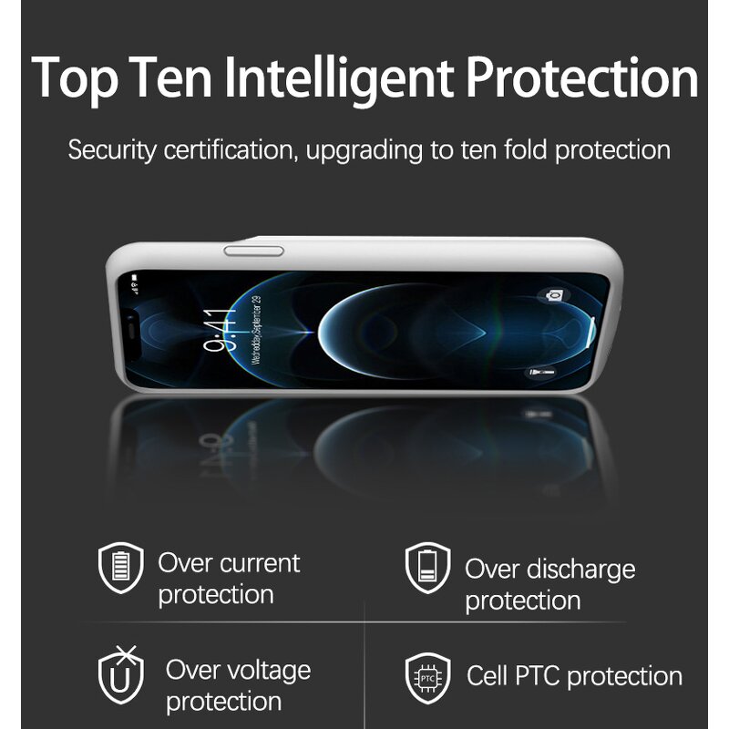 Magnetic Power Bank Case Factory - 2025 New Wireless Rechargeable Case