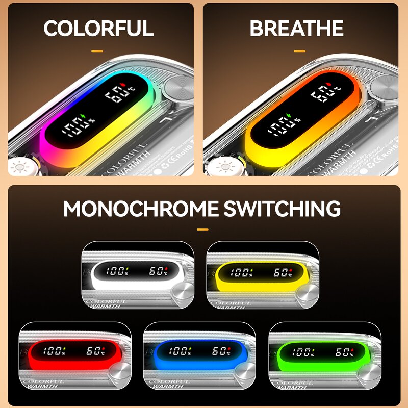 Electronic Hand Heater Manufacturer - 2026 Popular Mini USB RGB Rechargeable