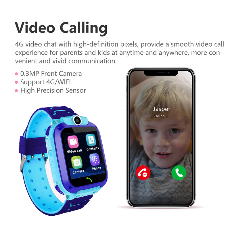 Kids Phone Watch Factory - Q12 4G LBS Positioning IP67 Anti-lost