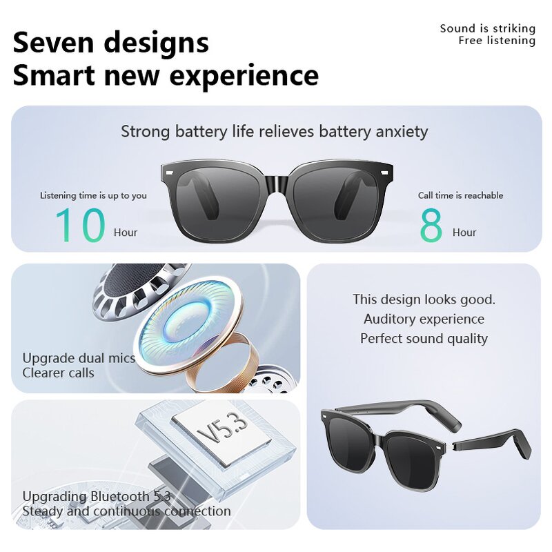 AI Smart Sunglasses Factory - Wholesale BT Touch Control Music Call