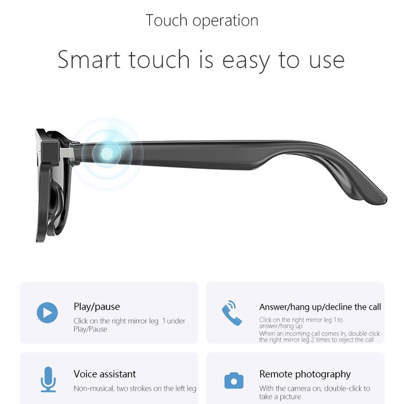 Smart Touch Glasses Manufacturer - 2025 New Polarized Audio Sunglasses