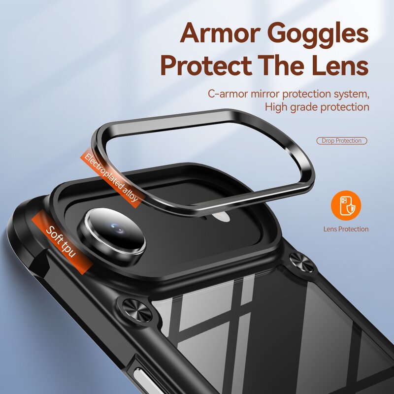 Phone Case Manufacturer - Transparent 360 Full Back Cover Lens Protection