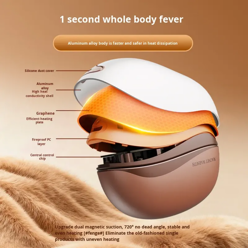 Hand Foot Warmers Manufacturer - Coffee Bean Design Portable Magnetic