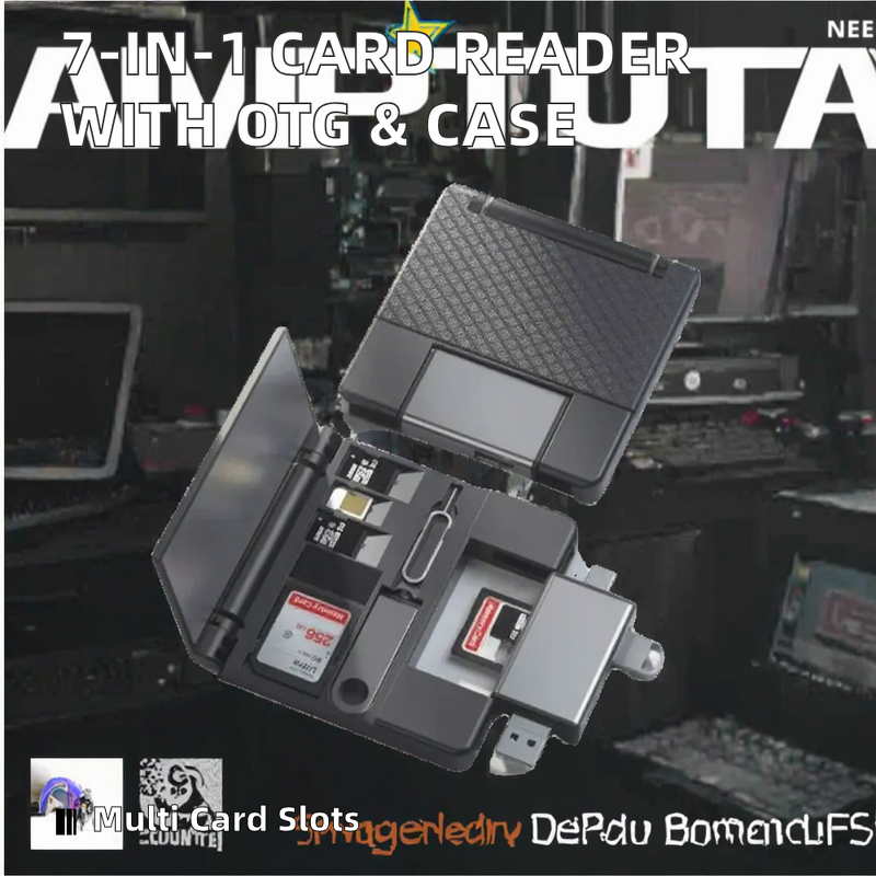 Card Reader Factory - 7-in-1 Multifunctional USB SD TF OTG Adapter