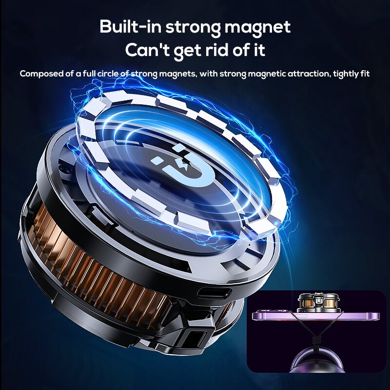 Phone Cooler Manufacturer - CX07 Magnetic Dual-purpose Silent RGB Light