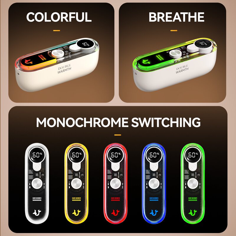 Hand Warmer Factory - 2026 New Rechargeable Magnetic 2-in-1 RGB Light
