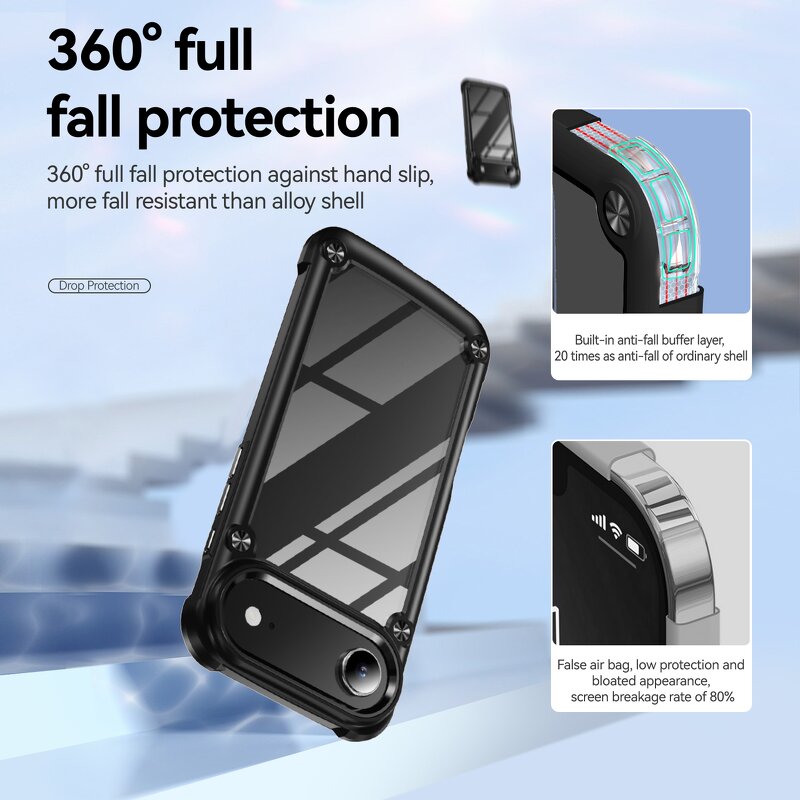 Phone Case Manufacturer - Transparent 360 Full Back Cover Lens Protection