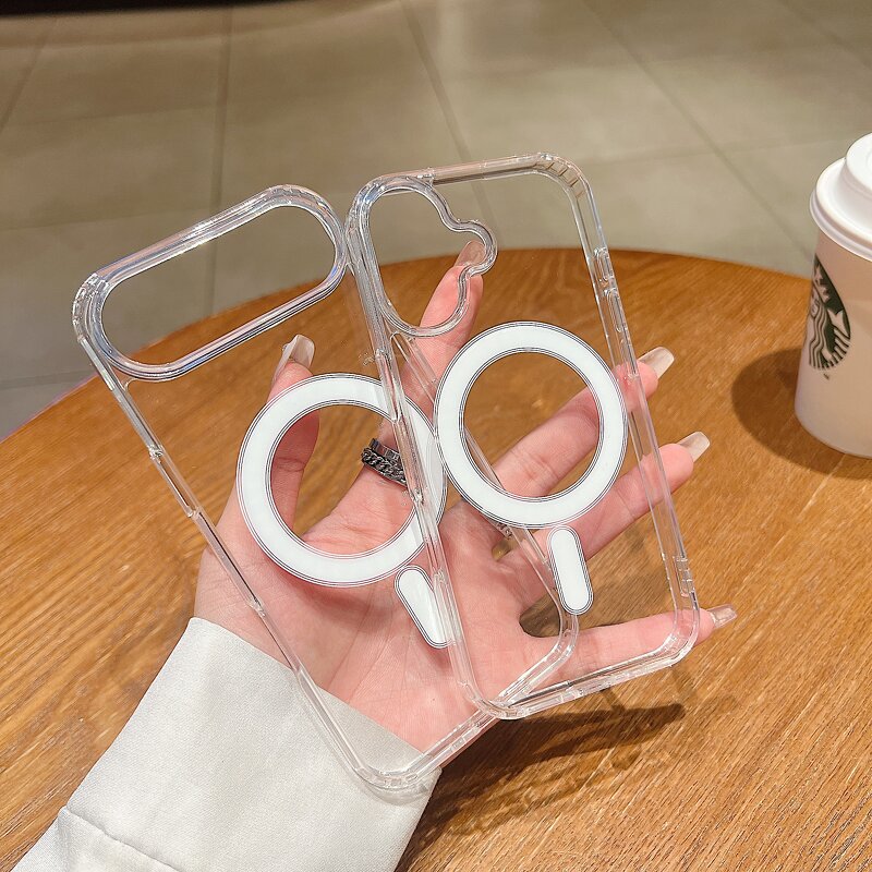 Phone Case Factory - Logo Customize Transparent Magnetic TPU PC