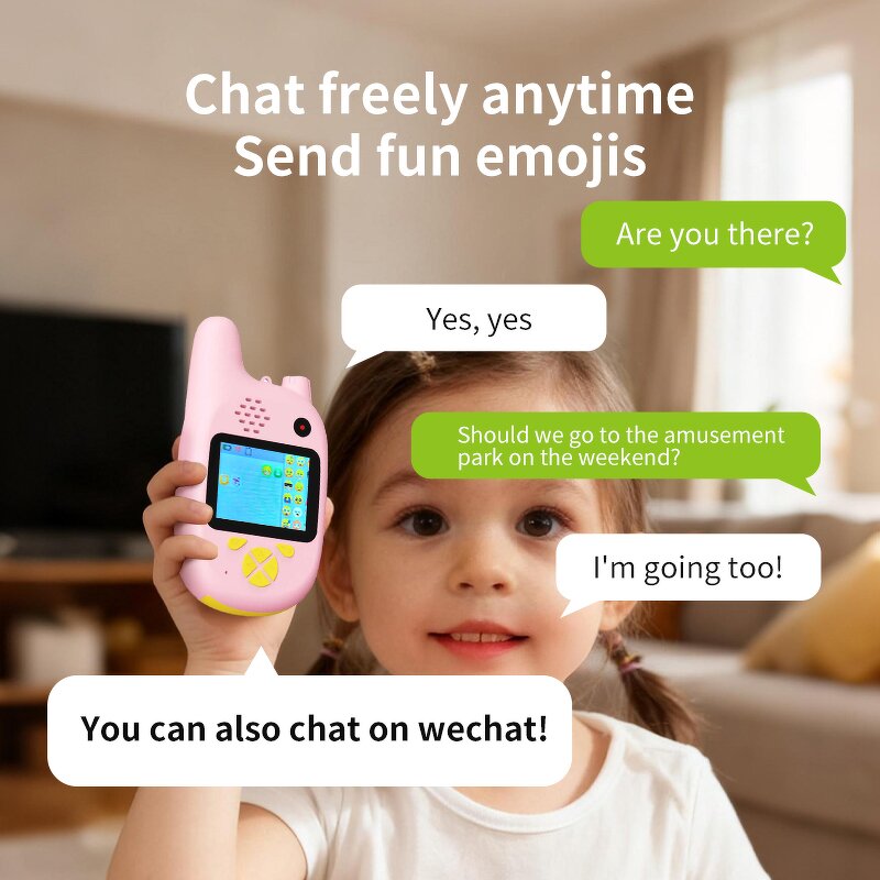 Kids Walkie Talkie Factory - Cute with Camera 2.0 Inch Display Rechargeable