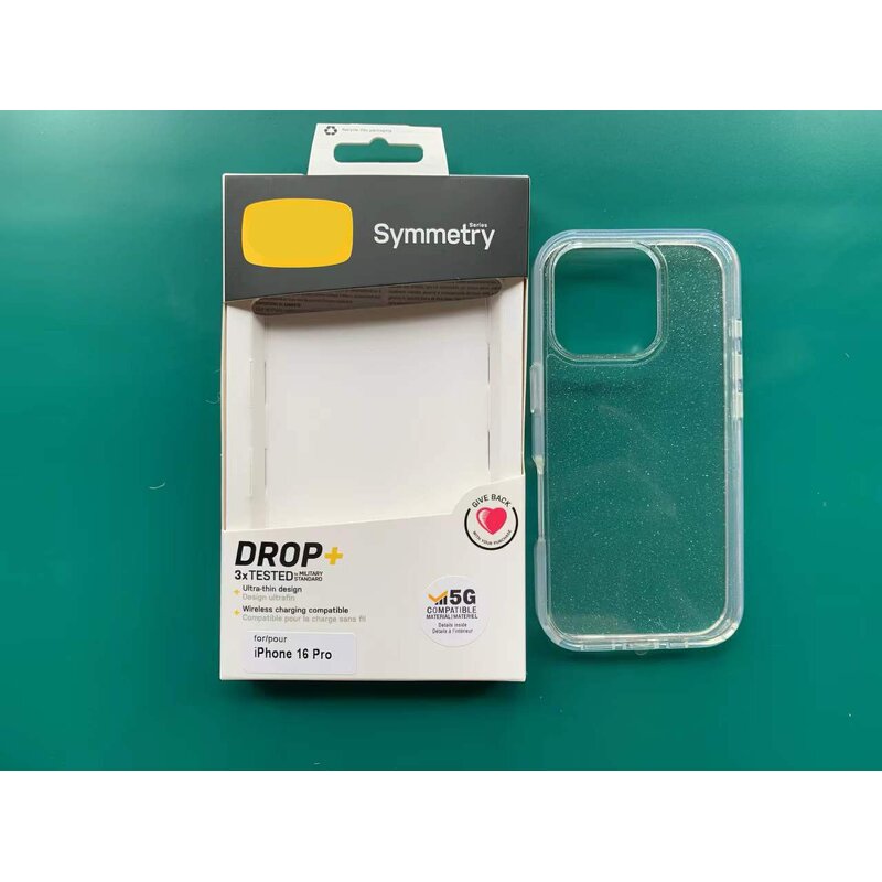 Smart Phone Case Factory - Symmetry Transparent Shimmer Back Cover