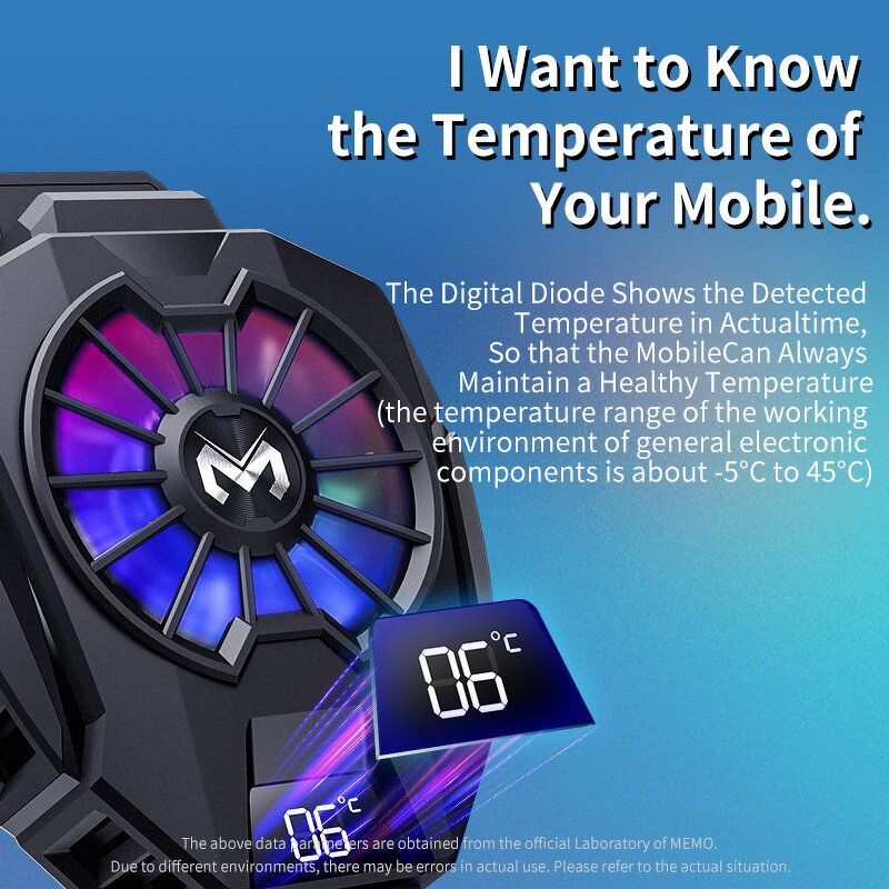 Mobile Game Cooler Factory - DL05 with Cooling Pad Portable Silent Cooler