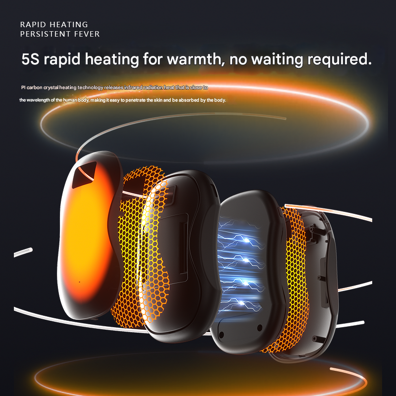 Portable Heater Factory - 2 Packs Magnetic 4000mAh Warm Hands Power Bank