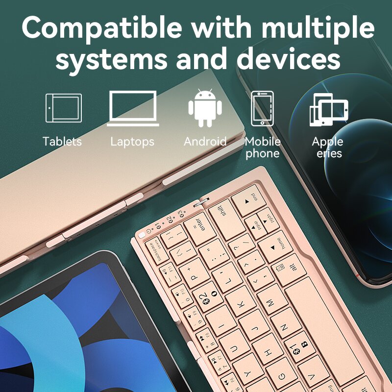 Folding Mini Keyboard Factory - 2026 Korean Russian Keypad 3 Devices