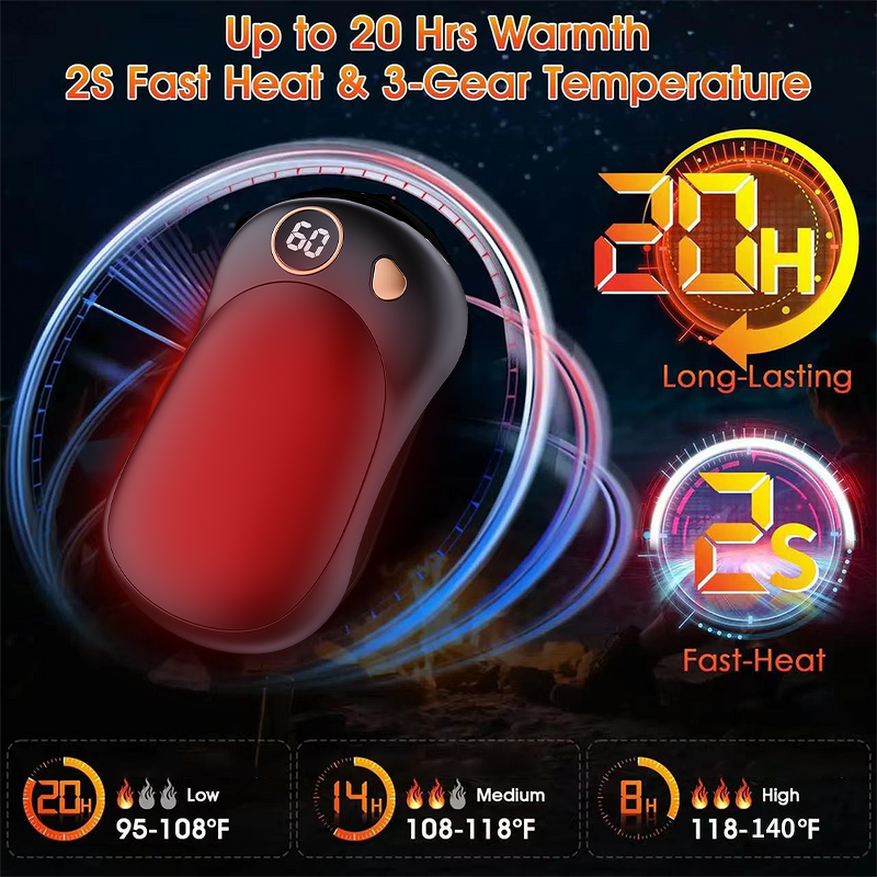 Magnetic Hand Warmer Manufacturer - 10000mAh Power Bank Warm Hands USB