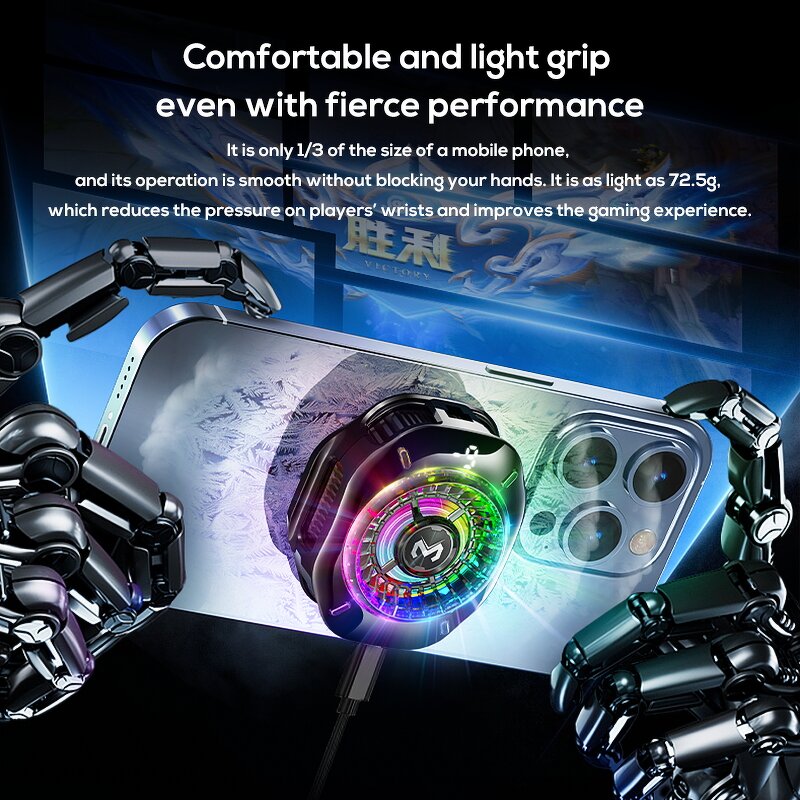 Phone Cooler Factory - Magnetic Semiconductor Heat Dissipation RGB Light